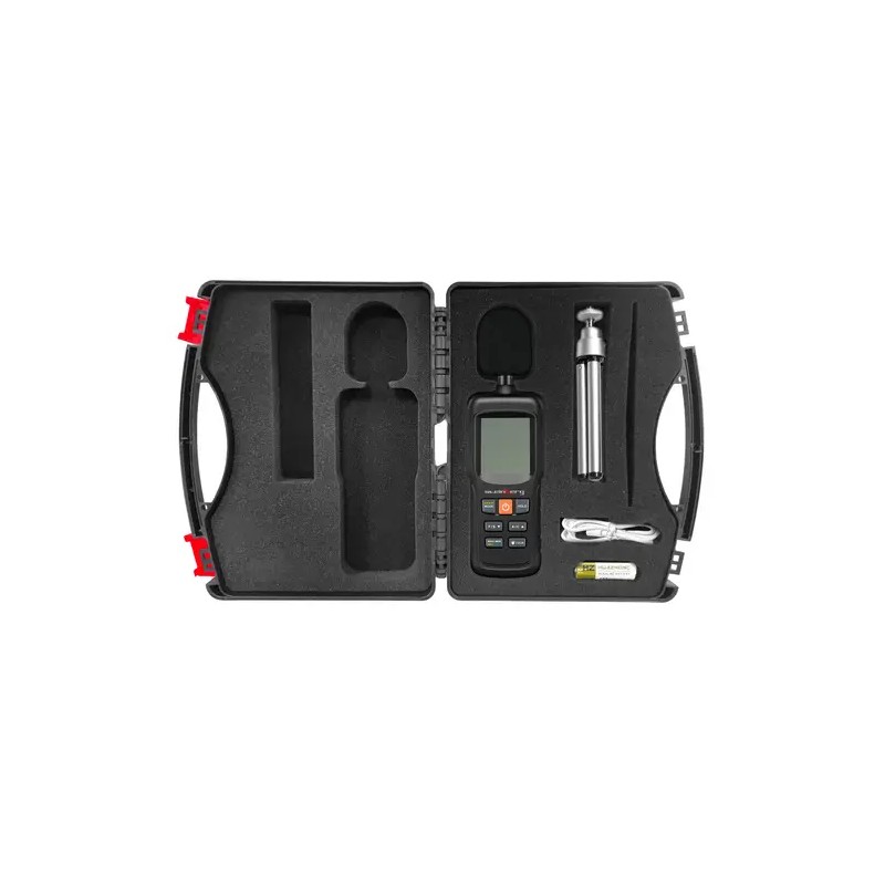 Digitaalinen melumittari 30-130 dB dataloggerilla ja USB-liitännällä 155 g