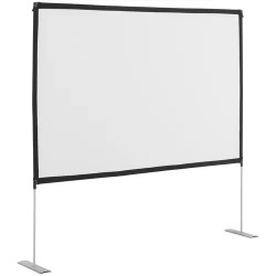Projektioyhteensopiva kangas 228 x 133 cm 16 9 100 alumiinirunko