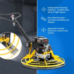 Betonin tasoituslaite 6,5 PS 60-100 U/min 35 cm terät