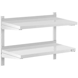 Royal Catering RCWR 800 4 seinähylly ruostumaton teräs 80 x 40 cm 2 tasoa