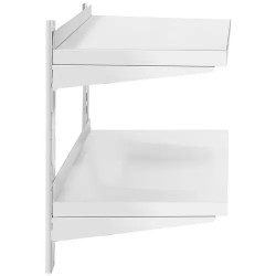 Royal Catering RCWR-800.4 seinähylly ruostumaton teräs 80 x 40 cm, 2 tasoa
