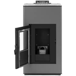 MSW Vesiuunipellettiuuni 20 kW, 380 m³ / 25 l, hopea