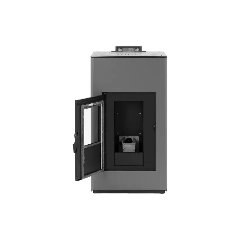 MSW Vesiuunipellettiuuni 20 kW, 380 m³ / 25 l, hopea