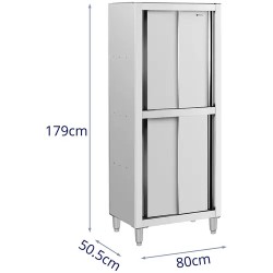 Royal Catering RCDC-80 astiakaappi ruostumaton teräs 800 x 500 x 1800 mm