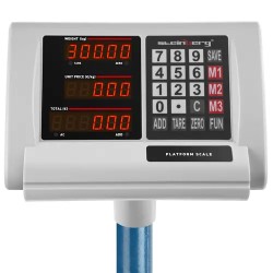 Alustavaaka SBS-PF-300/50C 300 kg / 0,05 kg 40 x 50 cm taitettava LED-näytöllä