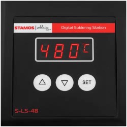 2-in-1 Juottostasema LED-suurennusvalaisimella, 80 W, digitaalinen, SMD