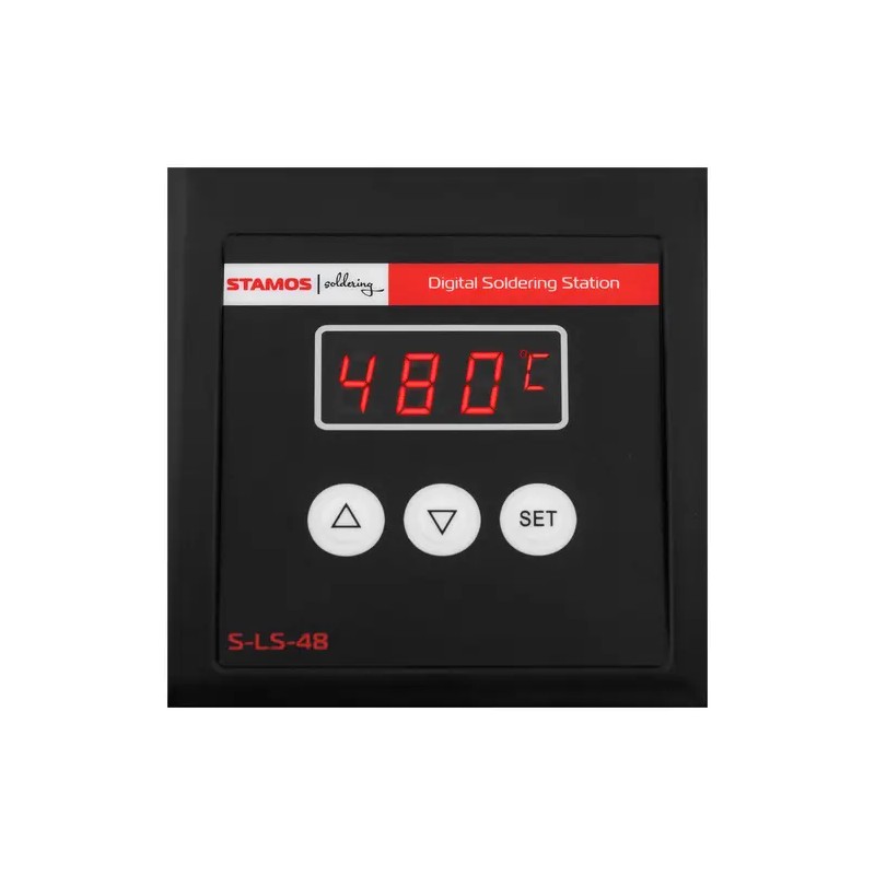 2-in-1 Juottostasema LED-suurennusvalaisimella, 80 W, digitaalinen, SMD