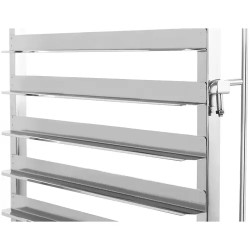 Royal Catering RCTW-16TB.1 tarjottimien kuljetusvaunu ruostumaton teräs 16 paikkaa 40 x 60 cm
