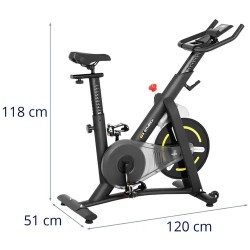 Gymrex GR-MG13 kuntopyörä, 13 kg vauhtipyörä, LCD-näyttö