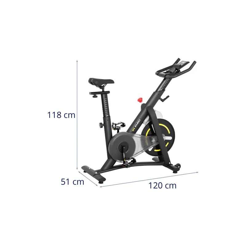 Gymrex GR-MG13 kuntopyörä, 13 kg vauhtipyörä, LCD-näyttö