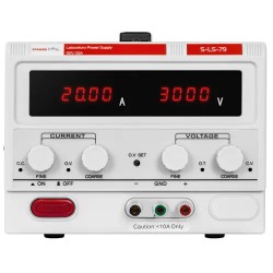 Laboratorian virtalähde S-LS-38 0-30 V 0-20 A DC 600 W