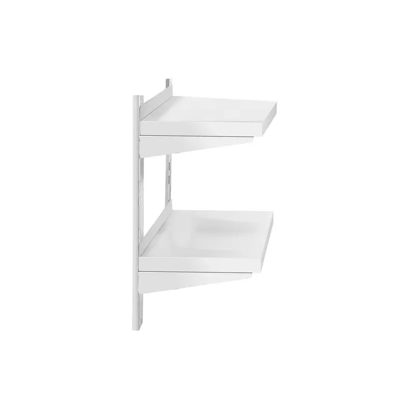 Royal Catering RCWR-600.3 seinähylly ruostumaton teräs 60 x 30 cm, 2 hyllyä