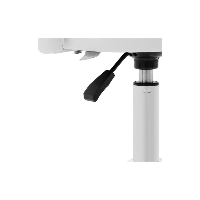 Physa Orbe White työjakkara selkänojalla, korkeussäädettävä 43-57 cm, valkoinen