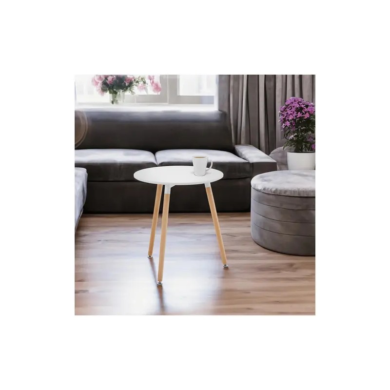 Fromm & Starck STAR_DESK_15 pyöreä pöytä, Ø 60 cm, valkoinen