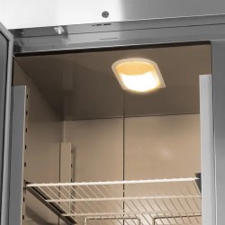 Gastro-jääkaappi 1001 l, ruostumaton teräs, 4 ovea, digitaalinen termostaatti