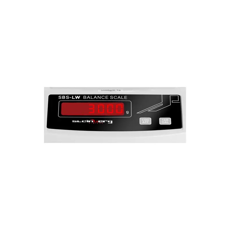 Präzisionswaage SBS-LW-3000N tarkkuusvaaka 3000 g / 0,1 g valkoinen 1,8 kg