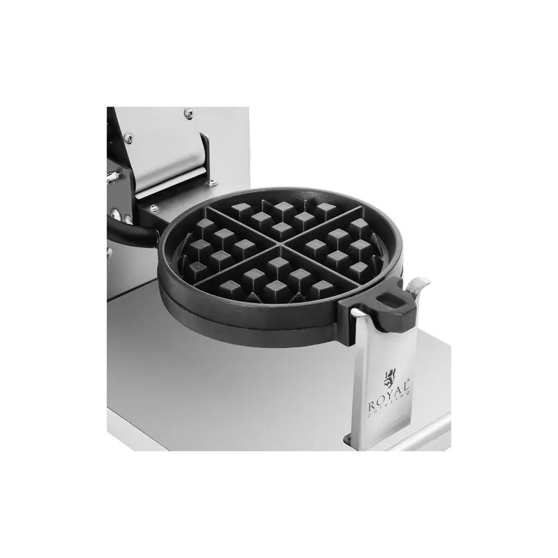 Royal Catering pyöreä vohvelirauta 1200 W, 4 pientä vohvelia, Ø 170 mm