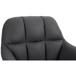 Säädettävä baarijakkara käsinojilla ja jalkatuella - tyylikäs keinonahkaverhoilu