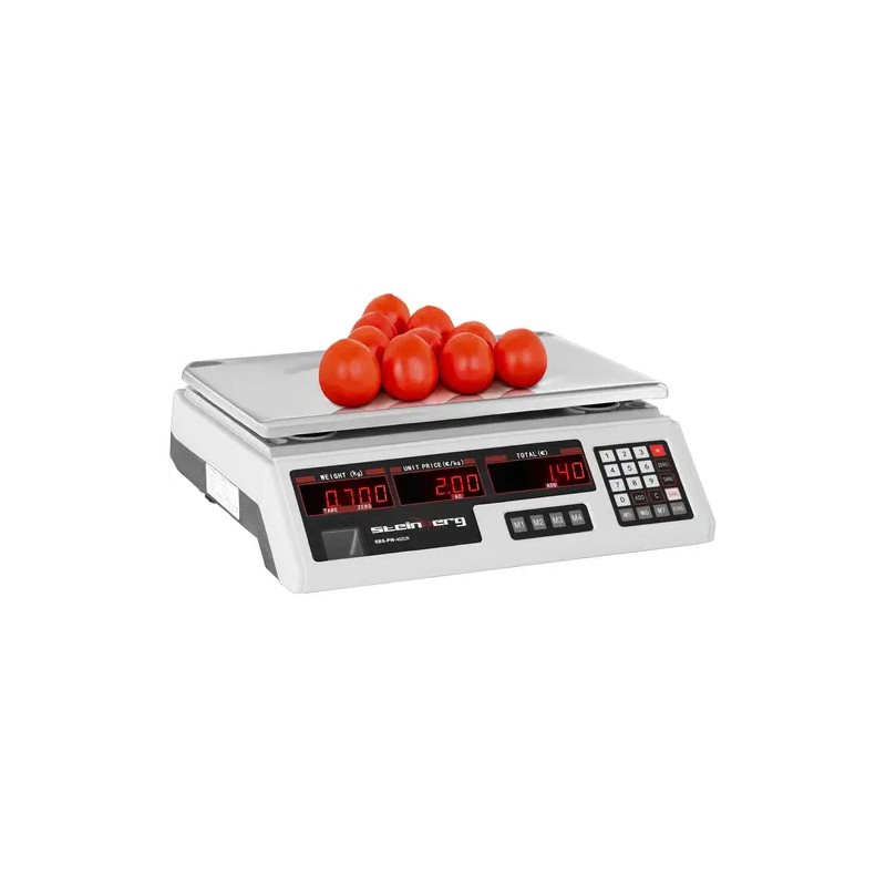 Kontrollivaaka SBS-PW-402CR 40 kg / 2 g 33,7 x 23,1 cm 6 LED