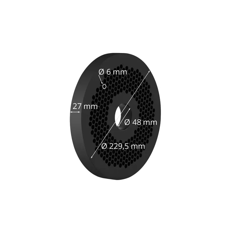 Wiesenfield WIE-PM-2000 pellettipuristimen matriisi 6 mm (10280042)