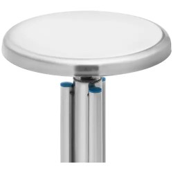 Steinberg Systems laboratoriojakkara ruostumaton teräs, korkeuden säädettävä, pyörillä, 100 kg