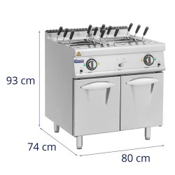 Royal Catering Pro 730 sähkökäyttöinen pastakeitin 18 kW 400 V 80 x 73 cm