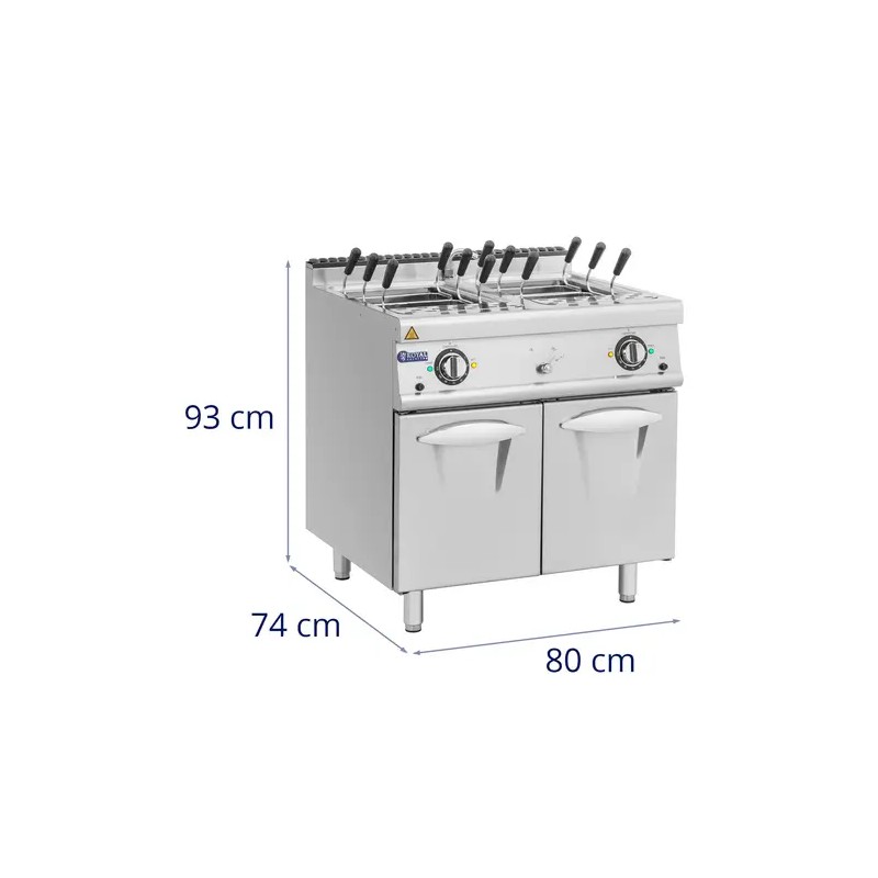 Royal Catering Pro 730 sähkökäyttöinen pastakeitin 18 kW 400 V 80 x 73 cm