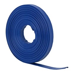 Litteä PVC letku 1 1 2 38 mm 50 m 0 7 bar kangasvahvisteinen