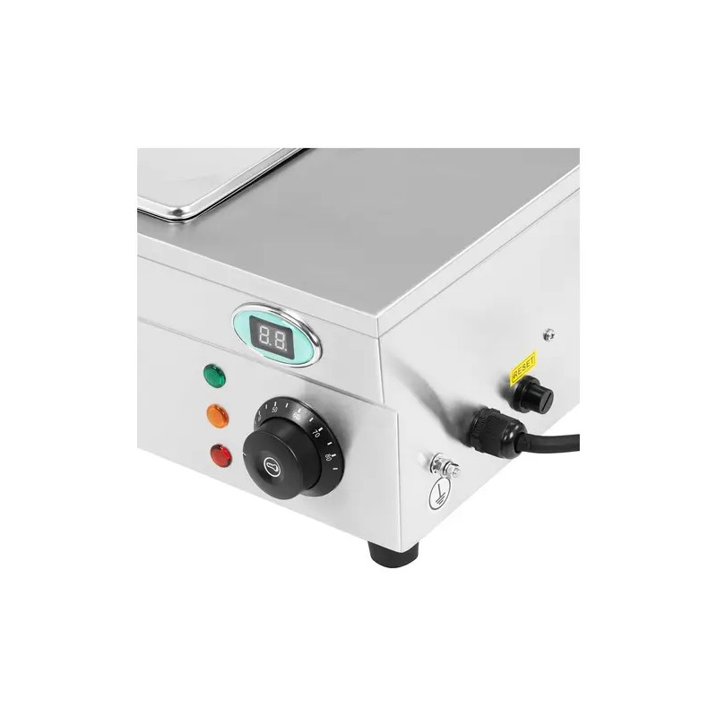 Bain Marie RCBM-5 lämpöhaude, 5 x GN 1/2, poistoventtiili, ruostumaton teräs