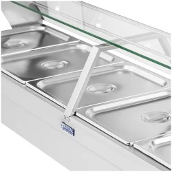 Bain Marie RCBM-5 lämpöhaude, 5 x GN 1/2, poistoventtiili, ruostumaton teräs