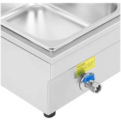 Bain Marie RCBM-5 lämpöhaude, 5 x GN 1/2, poistoventtiili, ruostumaton teräs