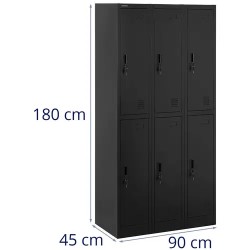 Fromm & Starck Metallikaappi 6 lokeroa lukittava 200 kg