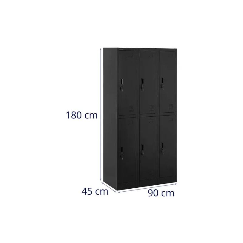Fromm & Starck Metallikaappi 6 lokeroa lukittava 200 kg