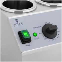 Royal Catering kastikkeenlämmitin 2 x 1 l, 40-90 °C