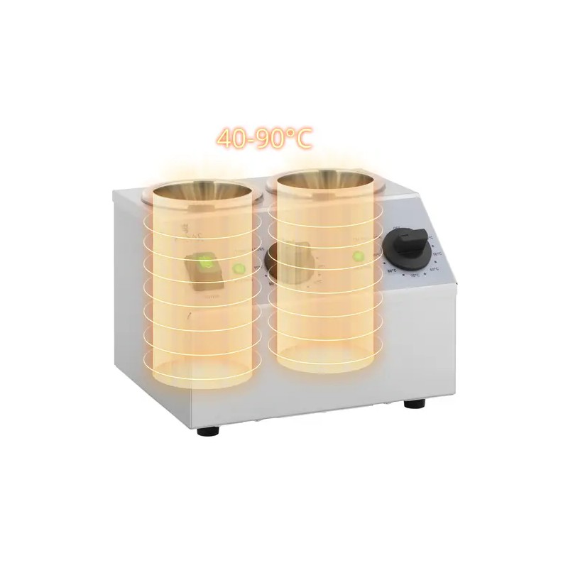 Royal Catering kastikkeenlämmitin 2 x 1 l, 40-90 °C