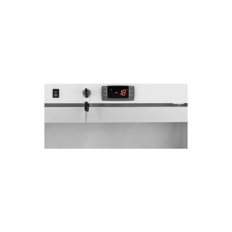 Royal Catering RCLK-F590GB pakastinkaappi 580 l lasiovella hopea