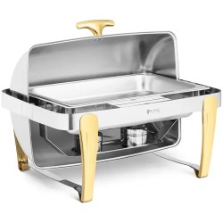 Royal Catering Chafing Dish ruoanlämmitin GN 1 1 9 l rullakannella