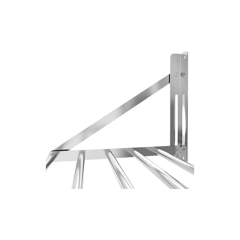 Royal Catering RC-TFWH8045 taitettava seinähylly ruostumaton teräs 80 x 45 cm
