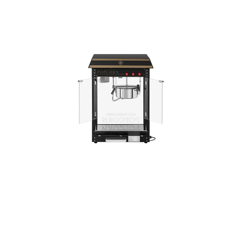 Royal Catering Popcornkone 1500 W 5 kg/h musta ja kulta