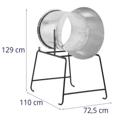 Joulukuusen pakkaussuppilo Ø 70/60 cm sinkitty teräs