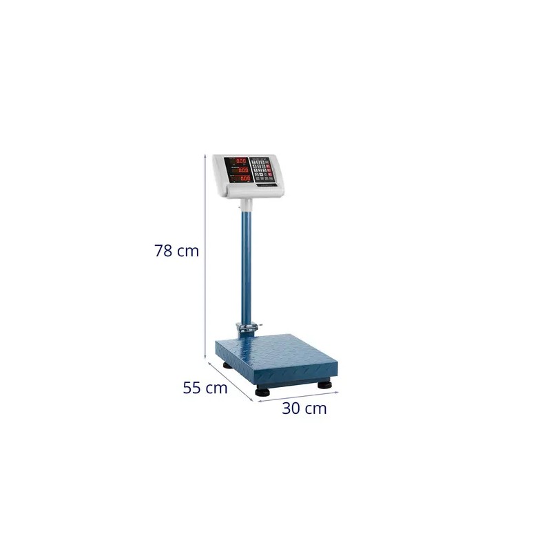 Steinberg Systems SBS-PF-100/10B alustavaaka 100 kg / 0,01 kg 40 x 30 cm taitettava LED