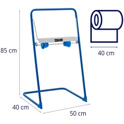 Puhdistusrullateline 10 kg, halkaisija 500 mm, teräs ja muovi
