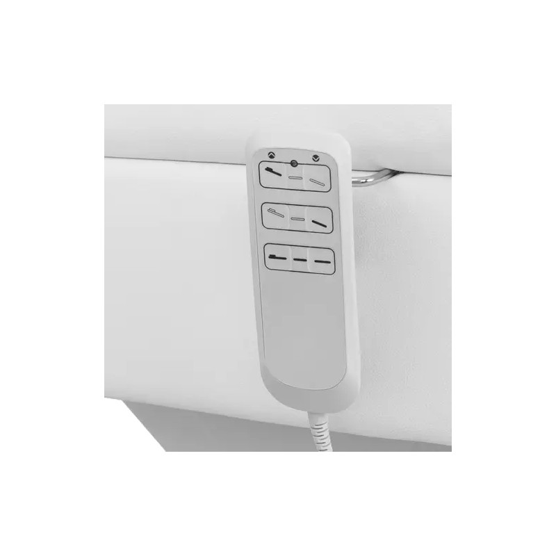 Sähköinen kosmetiikkasänky Physa San Marino White, 3 moottoria, 300 W, 203 x 62 x 64-86 cm, valkoinen
