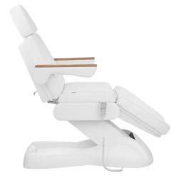 Sähköinen kosmetiikkasänky Physa San Marino White, 3 moottoria, 300 W, 203 x 62 x 64-86 cm, valkoinen