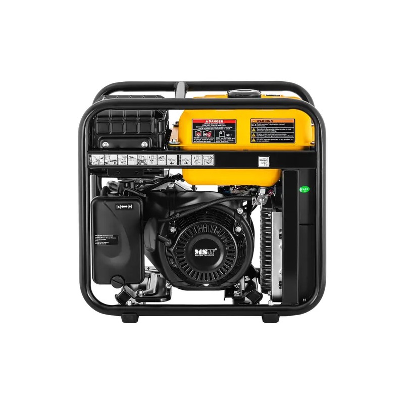 Invertterigeneraattori 3800 W 230 V AC / 12 V DC bensiinimoottorilla ja vetokäynnistyksellä
