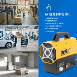 MSW kaasulämmitin 20 kW, 450 °C, 320 m³/h, jopa 160 m²