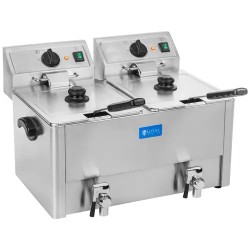 Royal Catering RCEF 13D EGO sähkökaksosfriteeraaja 2 x 13 l 6500 W EGO termostaatti