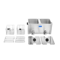 Royal Catering RCEF 13D-EGO sähkökaksosfriteeraaja 2 x 13 l 6500 W EGO-termostaatti