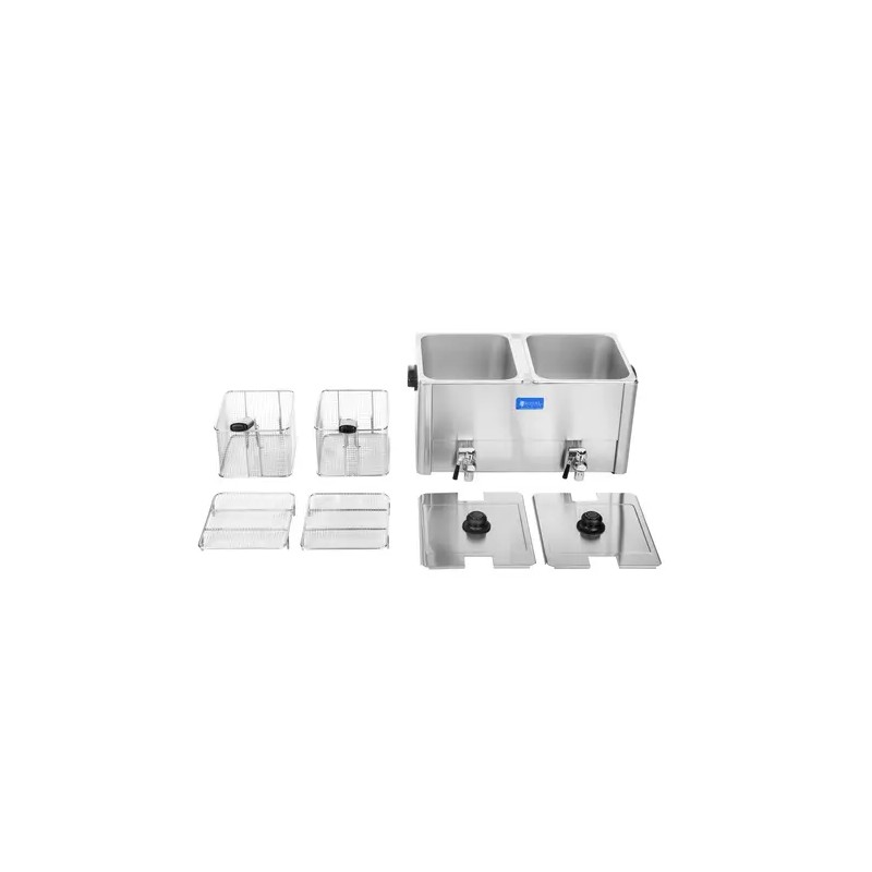 Royal Catering RCEF 13D-EGO sähkökaksosfriteeraaja 2 x 13 l 6500 W EGO-termostaatti