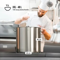 Royal Catering RCST-50E induktiokattila 48 l Ø 40 cm